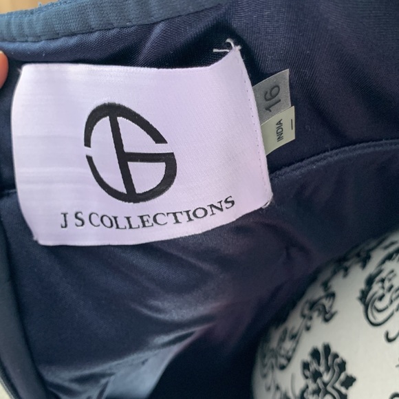 NWT Mother of the Bride beaded cap sleeve Navy Gown - Picture 11 of 15